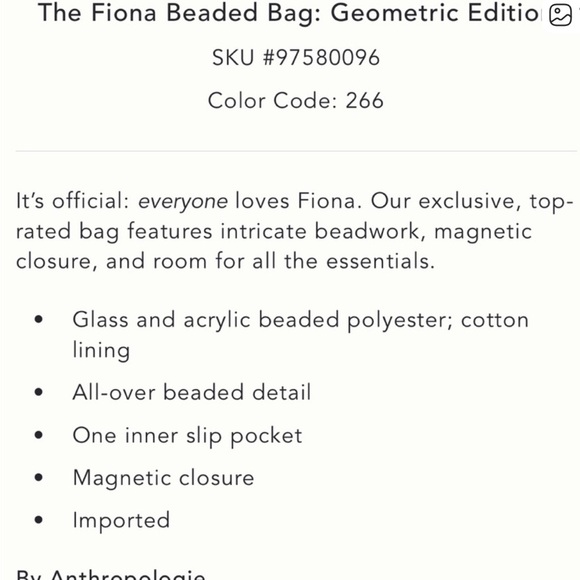 Anthropologie THE FIONA BEADED BAG: GEOMETRIC EDITION Yellow Shoulder Bag - Picture 3 of 7